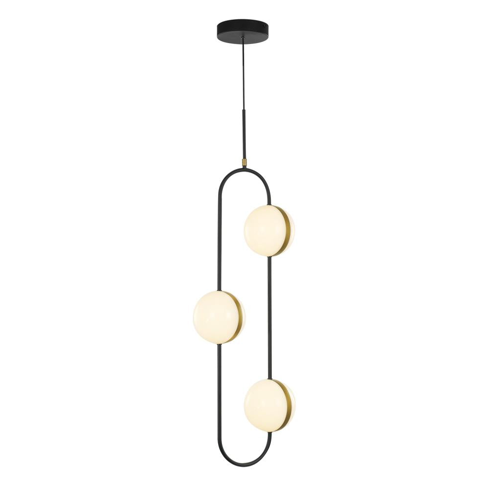 ALORA Lighting Tagliato PD302003MBBG LED Pendant, UL Listed, Matte Black/Brushed Gold