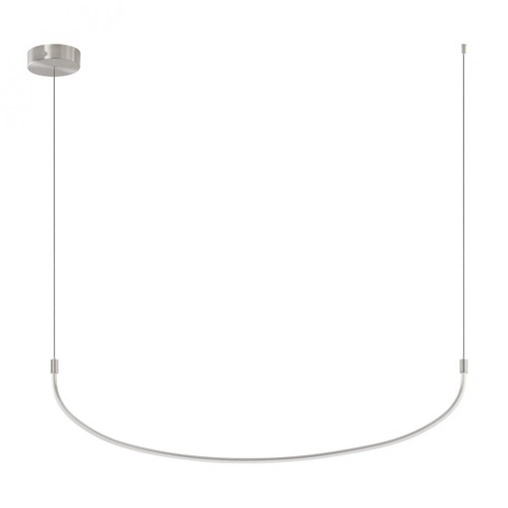 Kuzco LP89048-BN Talis 48-in LED Linear Pendant, UL Damp Rated, Brushed Nickel