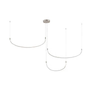Kuzco Lighting MP89370-BN Multi Pendant, 70-inch, LED, Brushed Nickel