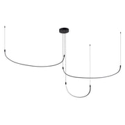Kuzco MP89390-BK Multi Pendant, 90-in, LED, Black