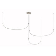 Kuzco MP89390-BN Multi Pendant, LED, 90-in, Brushed Nickel