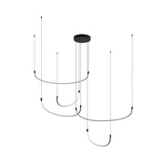 Kuzco Talis MP89570-BK Multi Pendant, UL Damp Rated, Black
