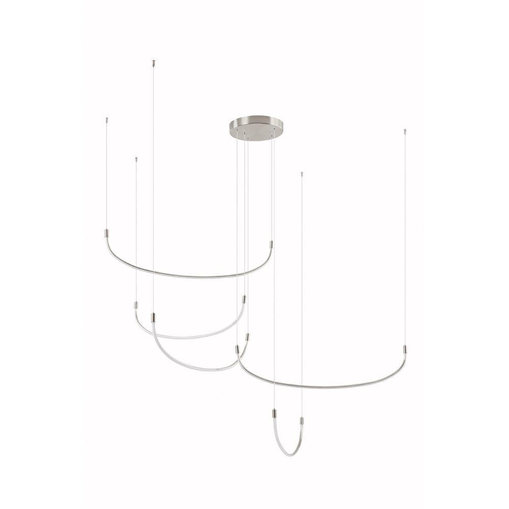 Kuzco Talis MP89570-BN Multi Pendant, UL Damp Rated, Brushed Nickel