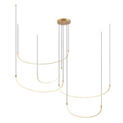 Kuzco Talis MP89590-BG Multi Pendant, 90-in, Brushed Gold