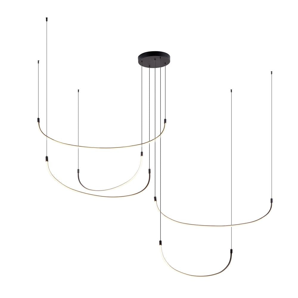 Kuzco MP89590-BK Multi Pendant, LED, Black