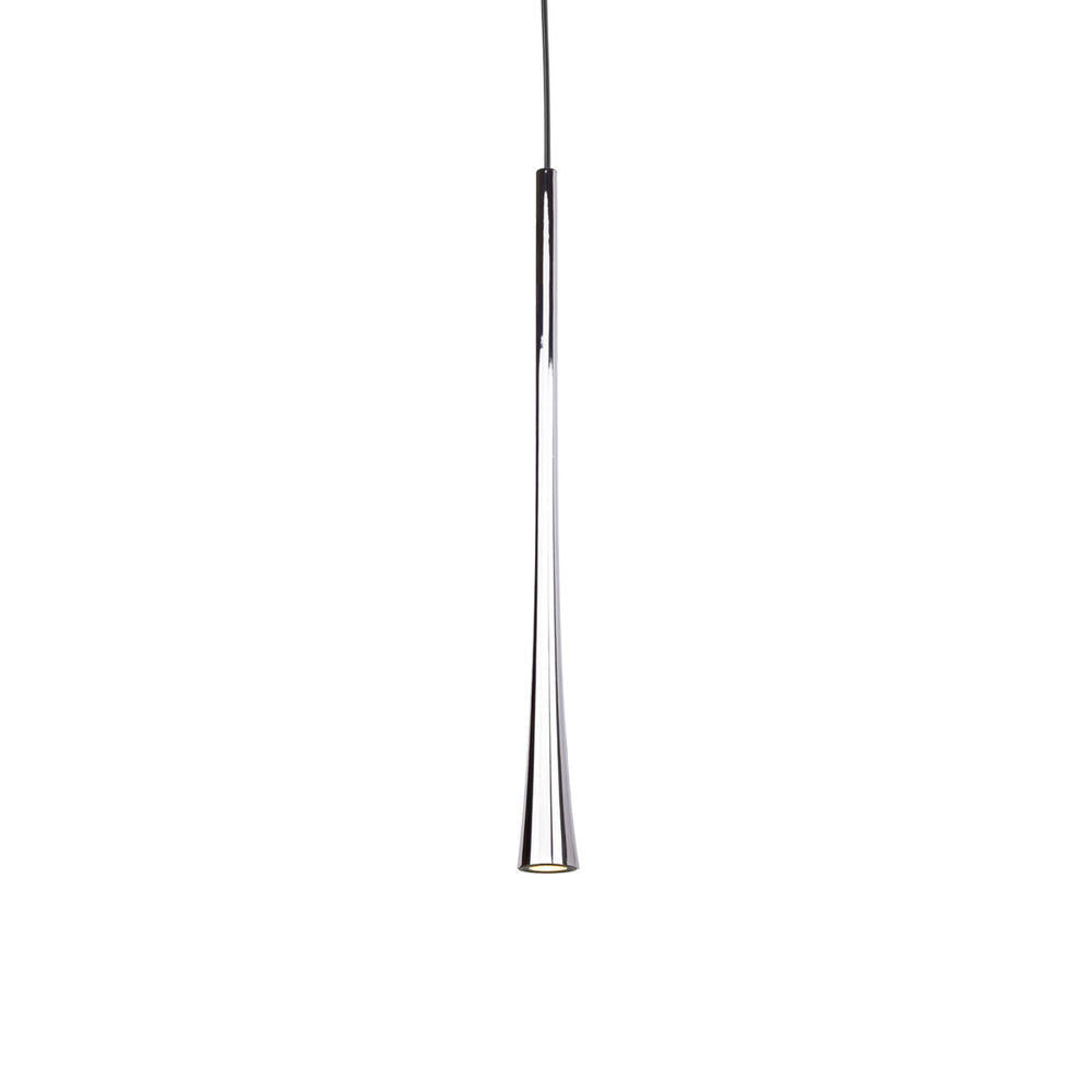 Kuzco Lighting PD15816-CH Taper 16-in Pendant, LED, Chrome