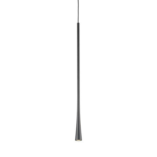 Kuzco Taper PD15824-BK Pendant Light Fixture, UL Damp Rated, Black