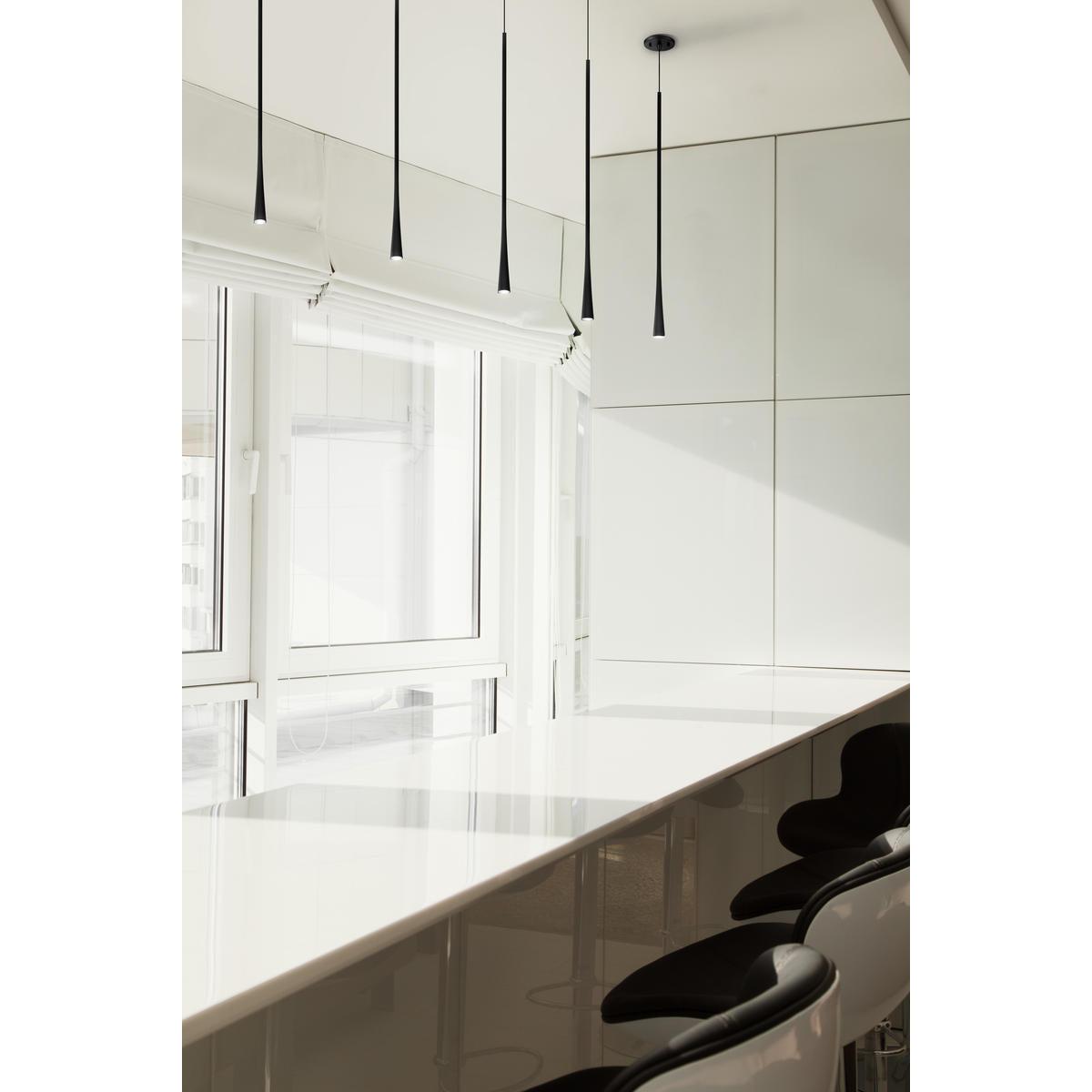Kuzco PD15832-BK Taper 32-in LED Pendant Light Fixture, UL Listed, Black