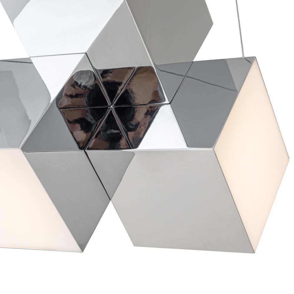 Kuzco Tetra PD20616-CH-UNV Pendant Light Fixture, LED, Chrome