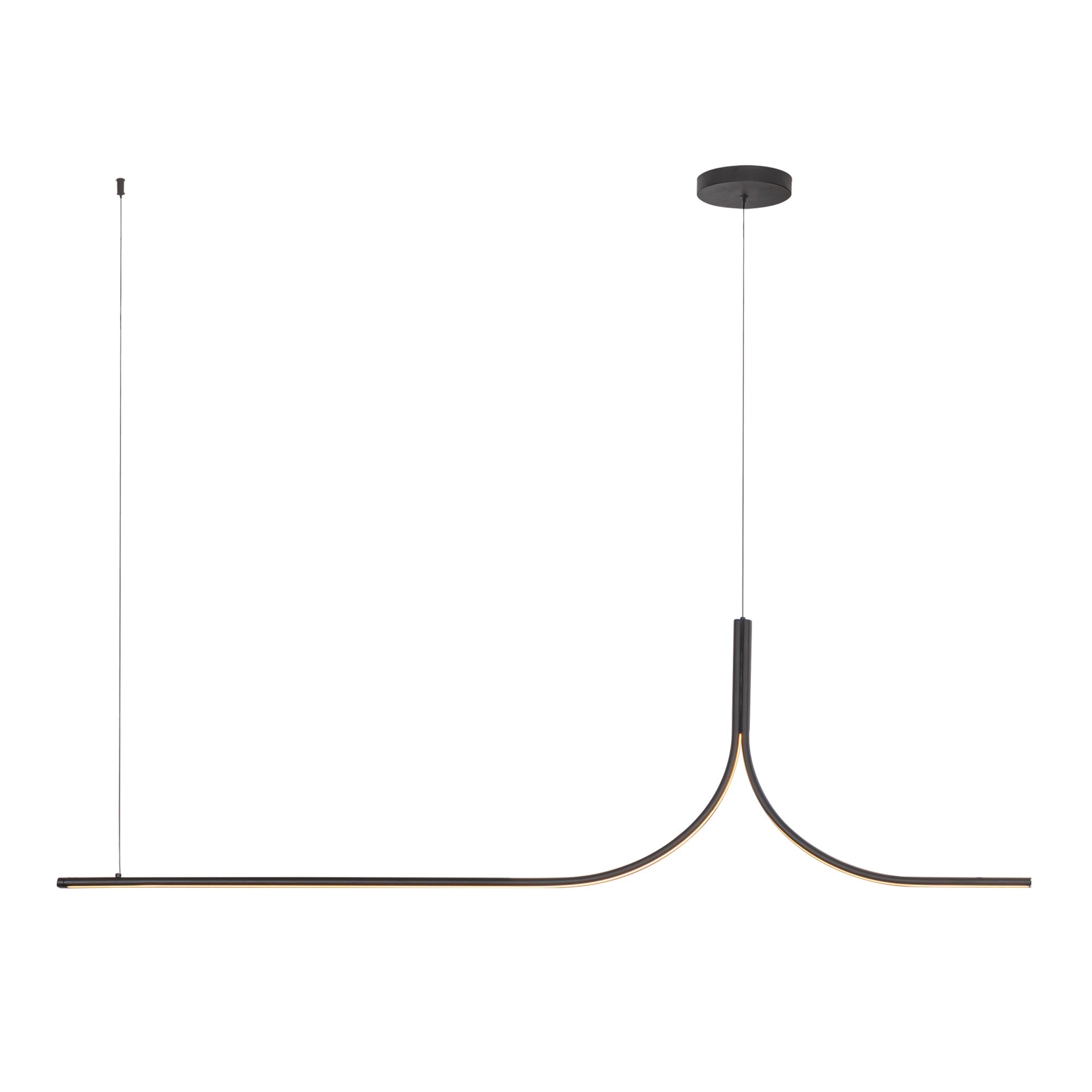 Kuzco Lighting LP17905 Black LED Linear Pendant, 30W Watt, Minimalist Design