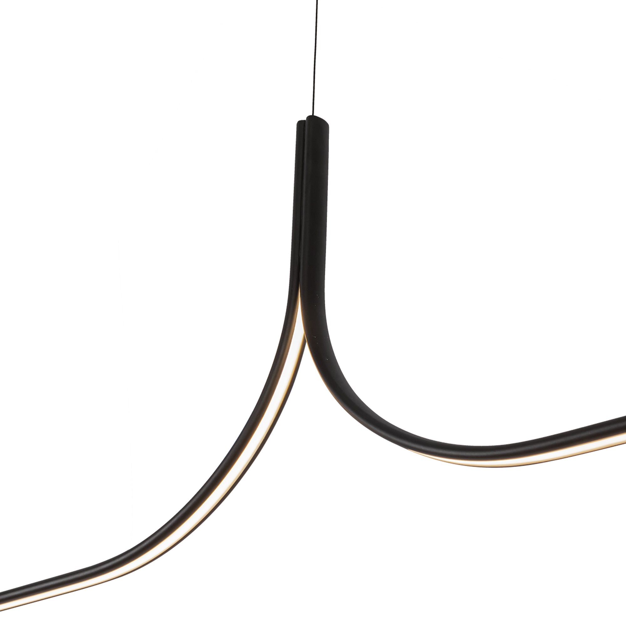Kuzco Lighting LP17905 Black LED Linear Pendant, 30W Watt, Minimalist Design
