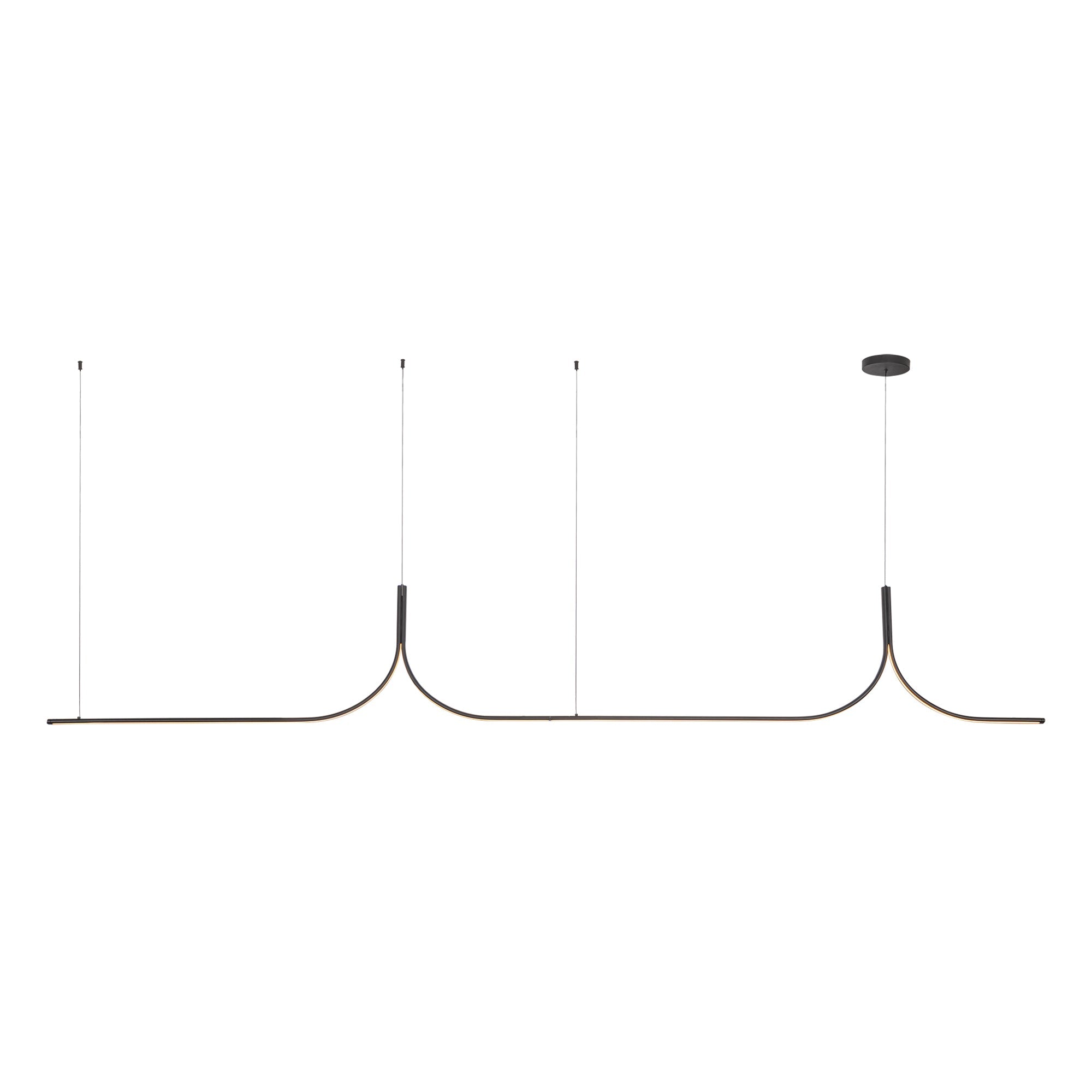 Kuzco Lighting LP17910-BK-UNV-010-RT Linear Pendant, LED, Black