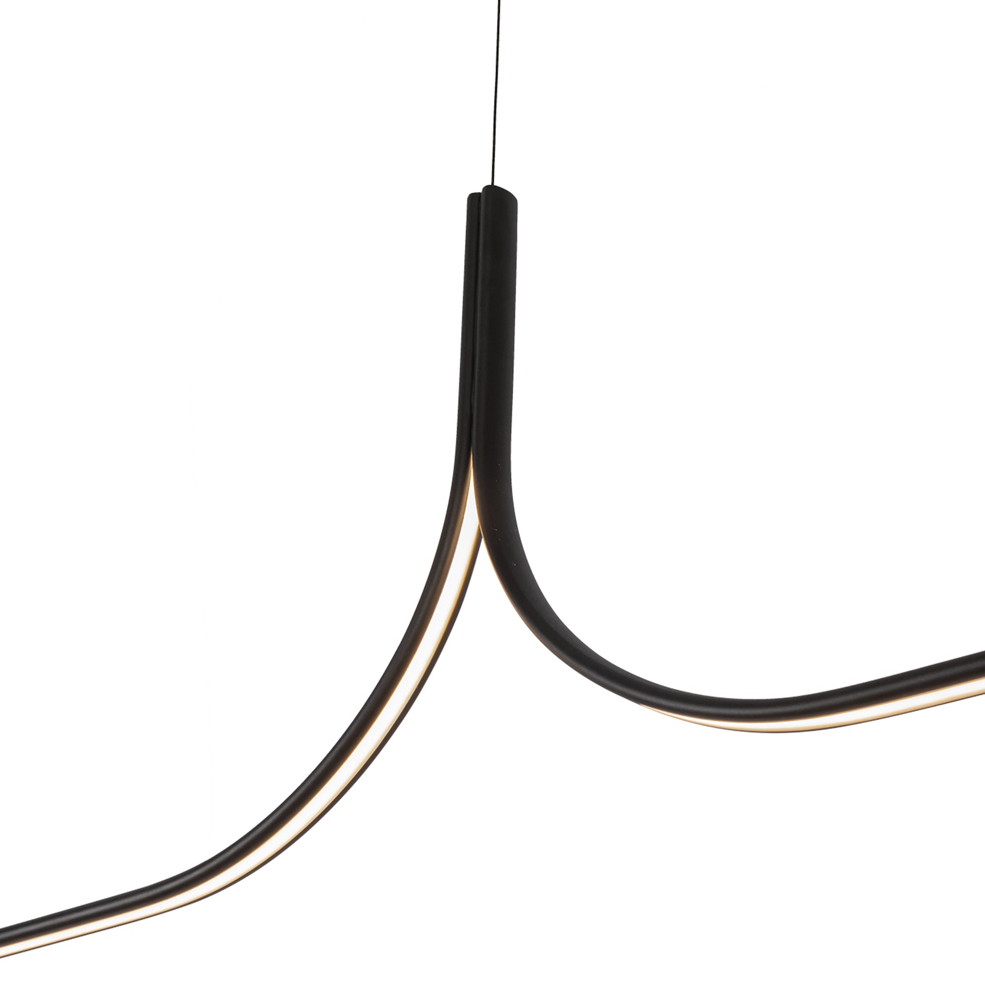 Kuzco Lighting LP17910-BK-UNV-010-RT Linear Pendant, LED, Black