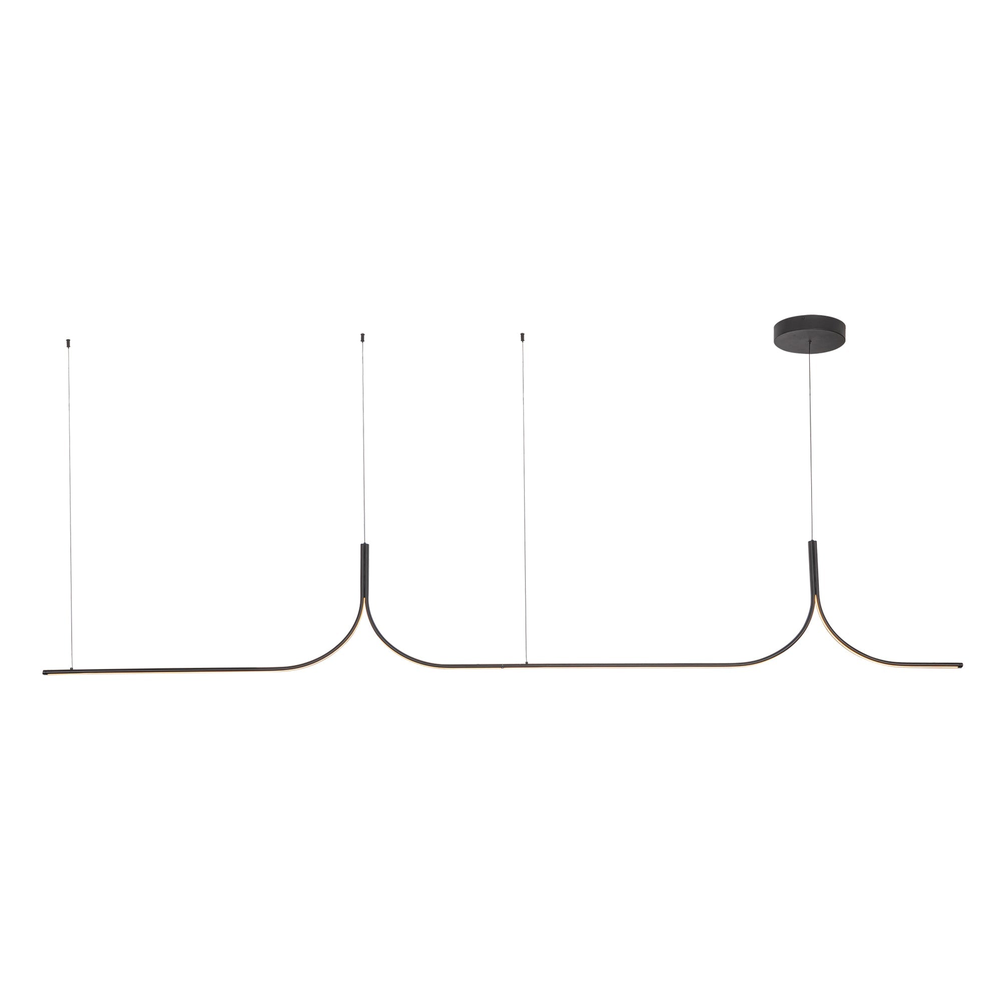 Kuzco Thread LP17910-BK-UNV-010 Linear Pendant, 60W, Customizable, Black