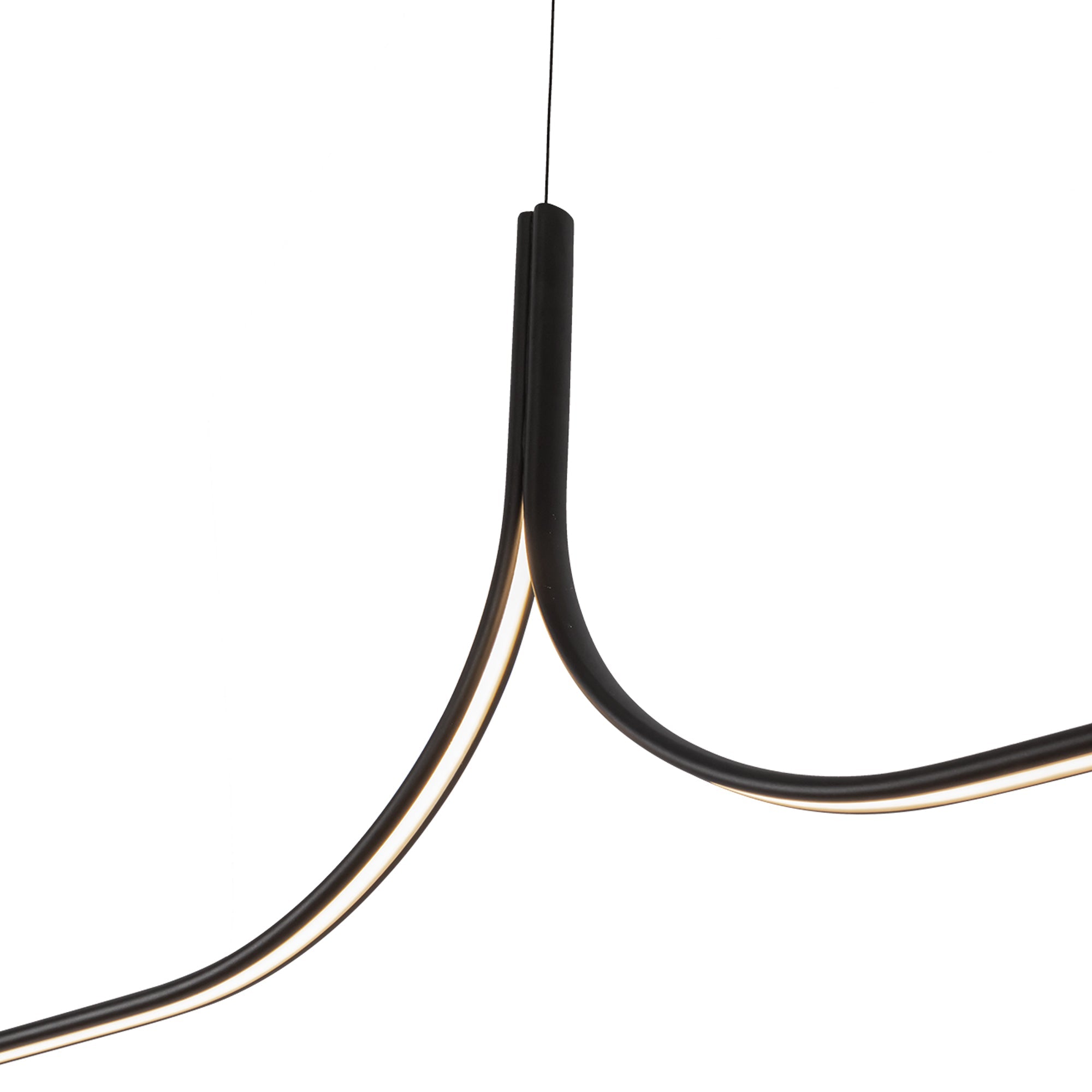Kuzco Thread LP17910-BK-UNV-010 Linear Pendant, 60W, Customizable, Black