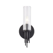 ALORA Lighting Torres WV335103MBCR Wall/Vanity Light Fixture, UL Damp Rated, Matte Black
