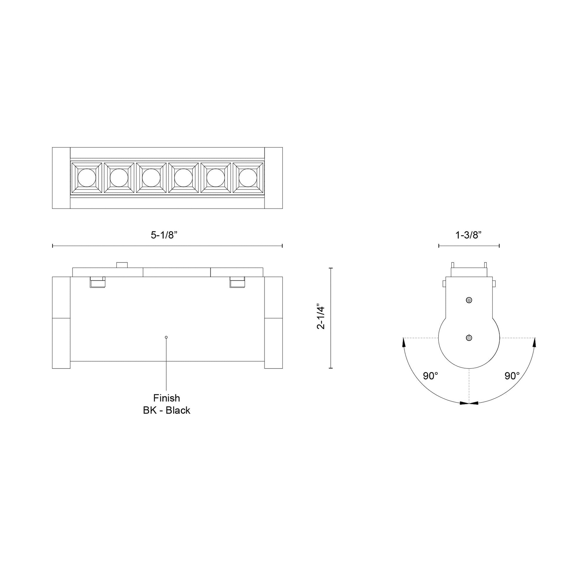 Kuzco Lighting TRS69305-WH Trilo Track Directional Light, 6W Watt, White