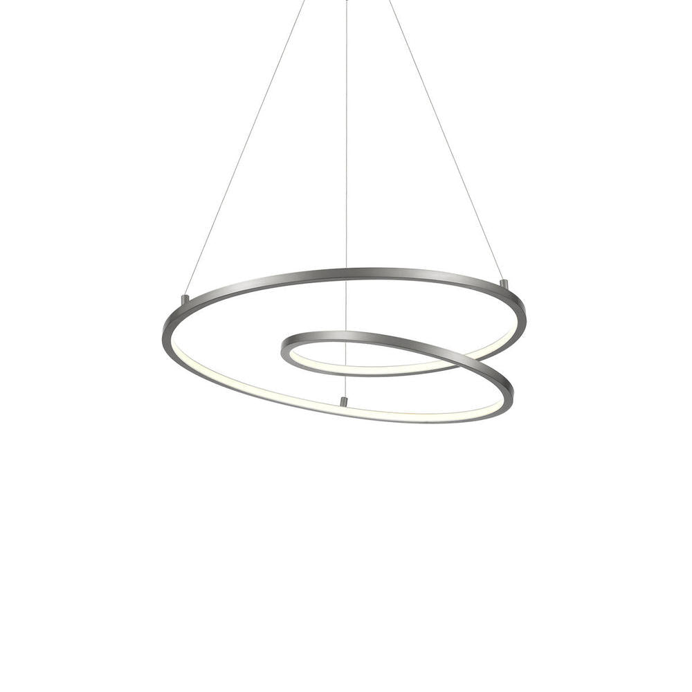 Kuzco PD11119-AS Twist 19-in LED Pendant, UL Damp Rated, Antique Silver