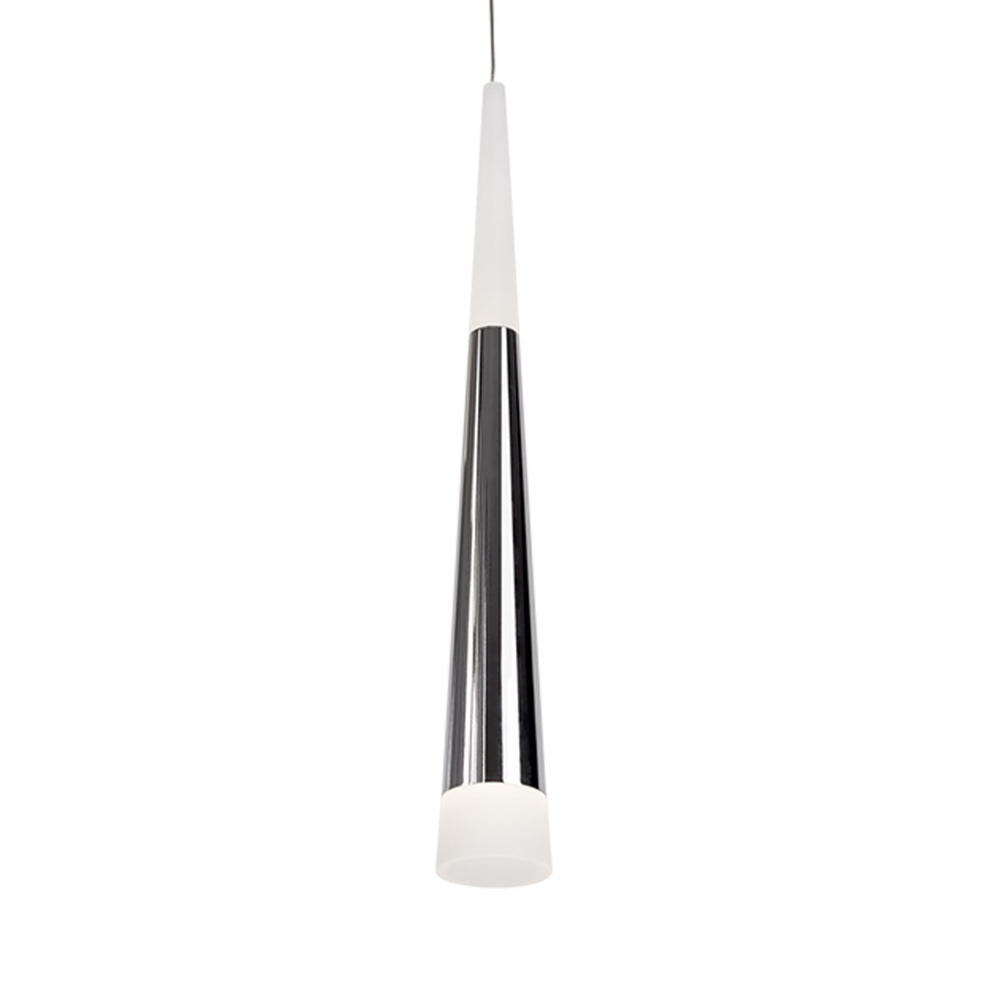 Kuzco Lighting 402501CH-LED Pendant, 6W LED, Cone-shaped, Chrome