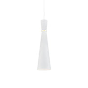 Kuzco Lighting 493206-WH/GD Pendant Light Fixture, UL Damp Rated, White With Gold Detail