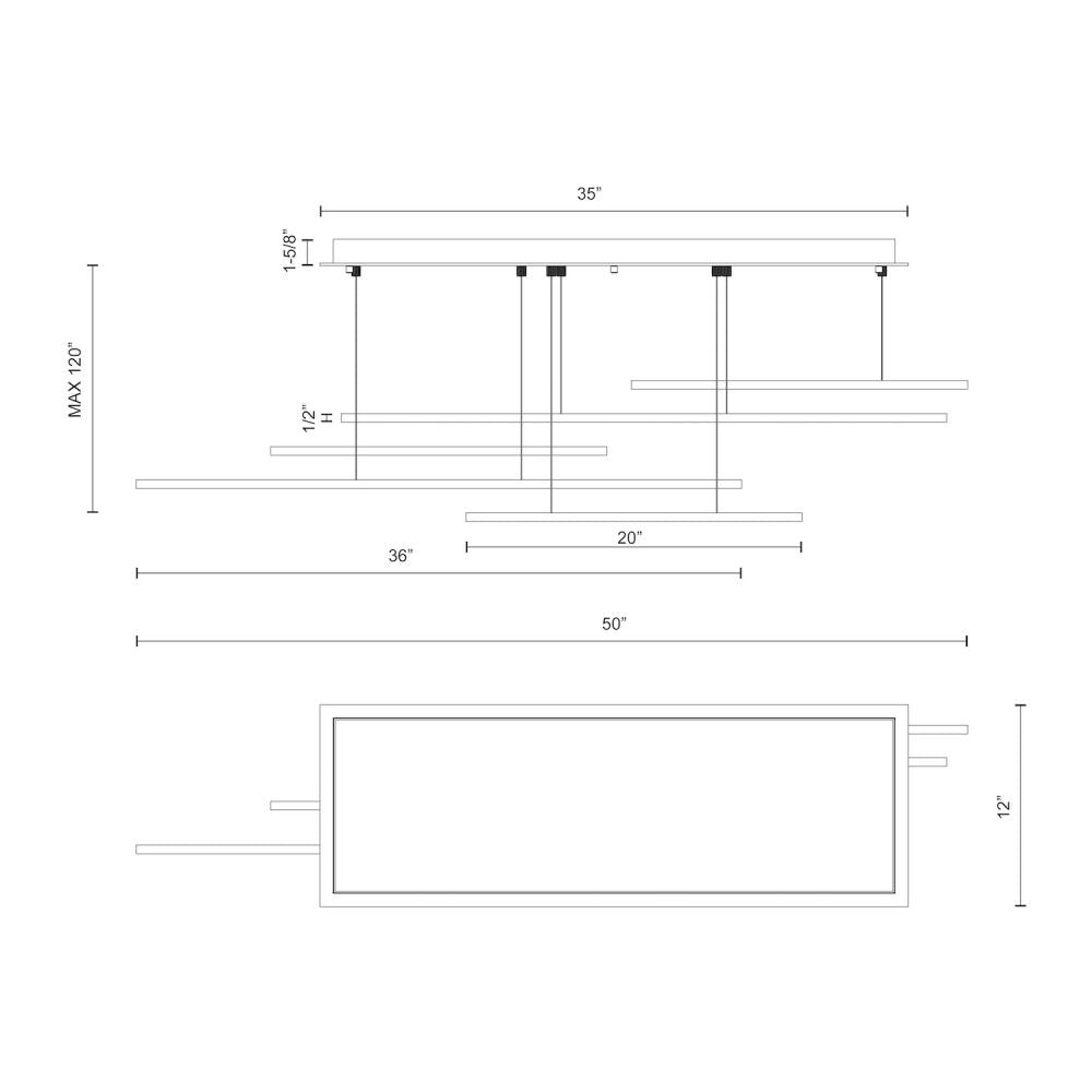 Kuzco Lighting Inc. VEGA MOTION MP18350-WH Pendant Transitional - White