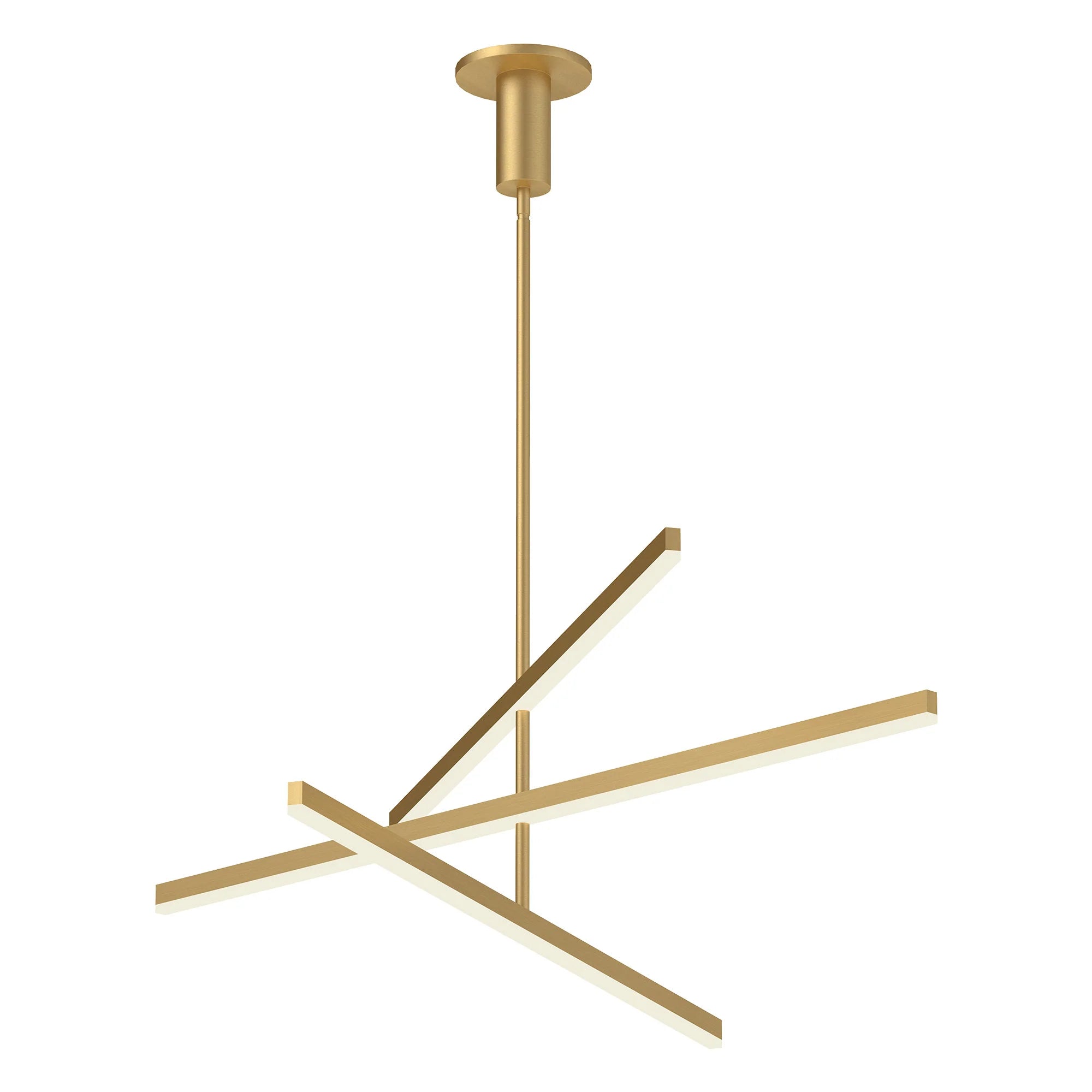 Kuzco Lighting VEGA CH10356-BG-UNV Modern Vega 56-in Chandelier - Brushed Gold (Universal Voltage)