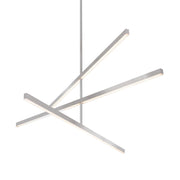 Kuzco Lighting CH10356-BN Vega 56-in Brushed Nickel LED Chandeliers, UL Damp Rated, Brushed Nickel