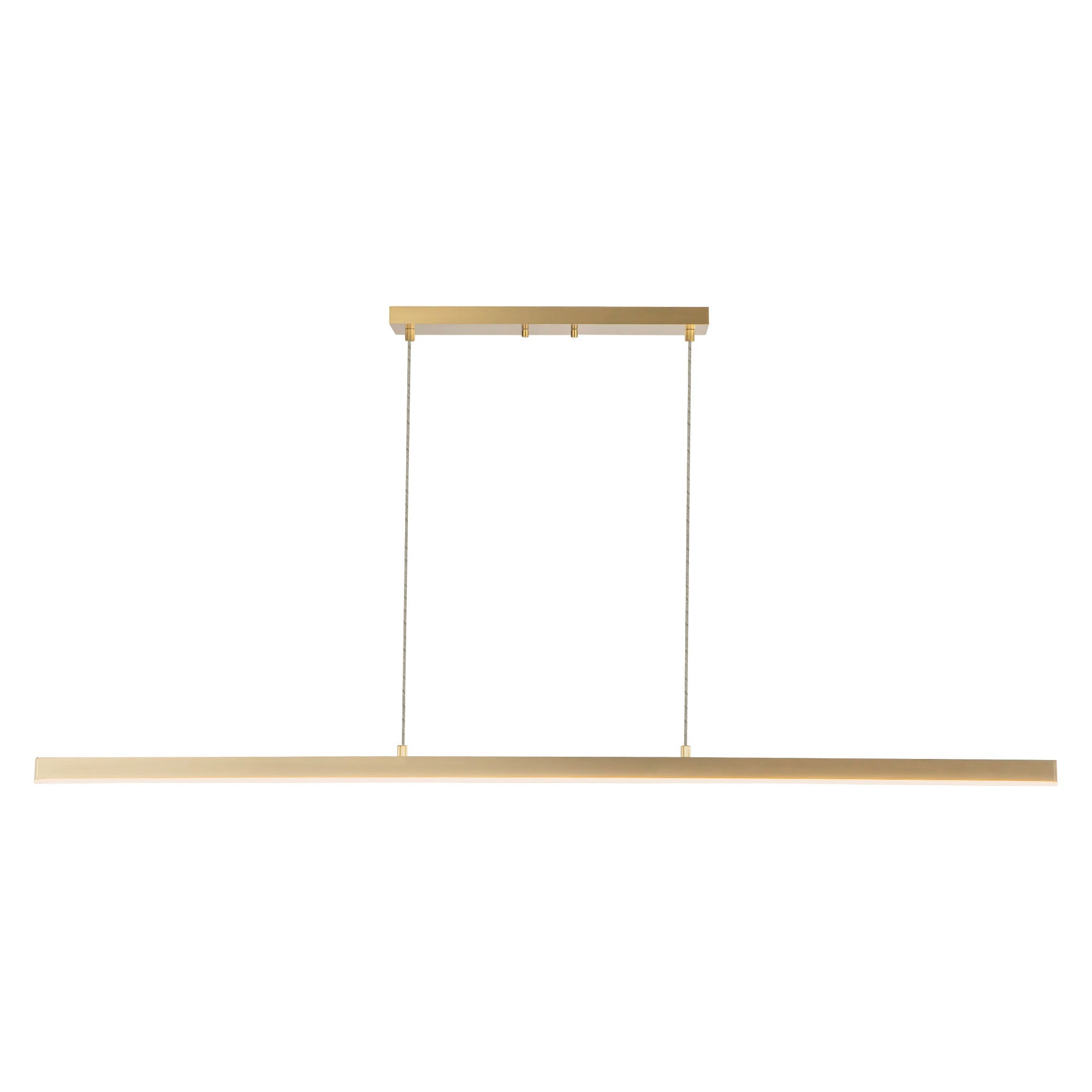 Vega 56-in Brushed Gold LED Linear Pendant