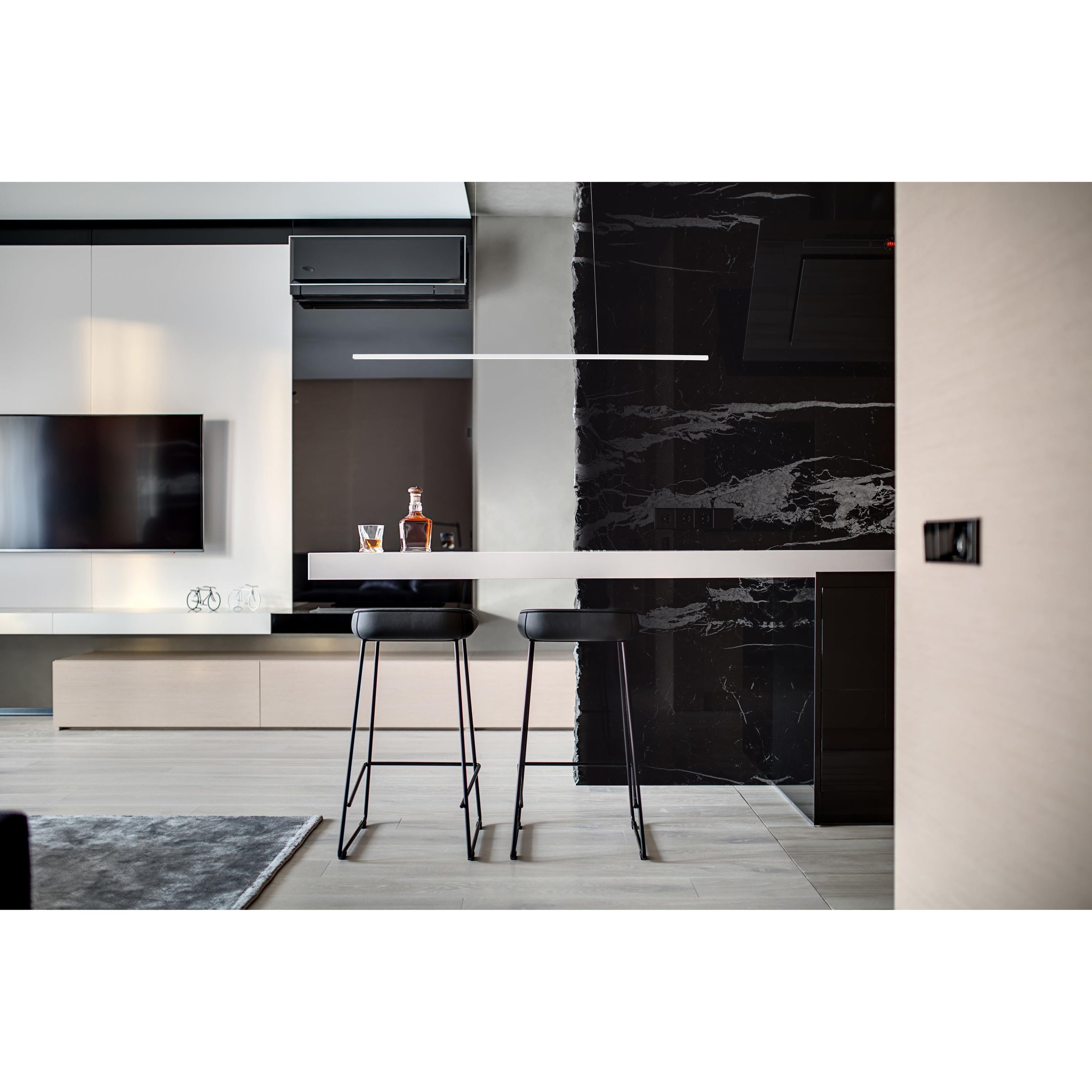 Vega Minor 48-in White LED Linear Pendant