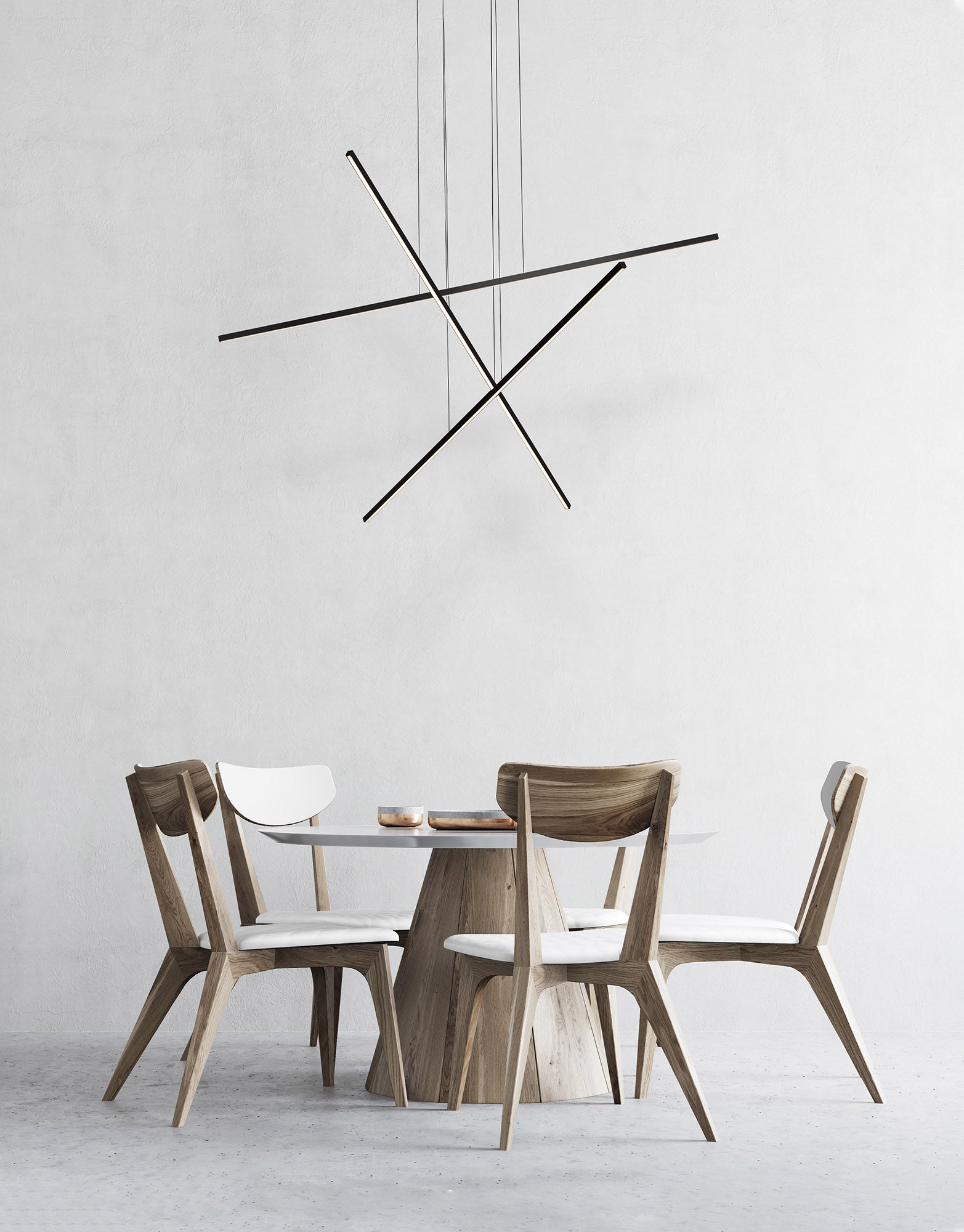 Vega Minor, Multi Pendant, 47.25" – Black – MP18203-BK-UNV