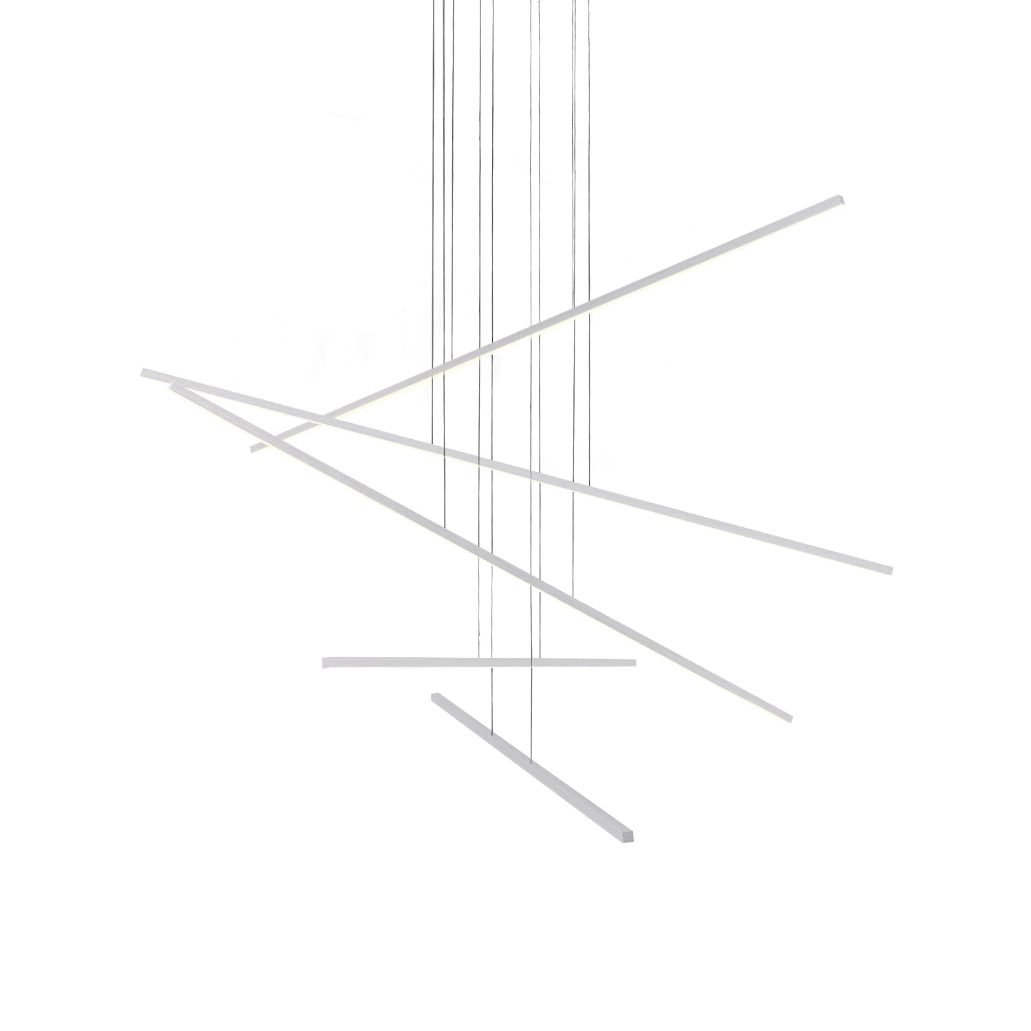 Vega Minor 5 Head Brushed Nickel LED Multi Pendant