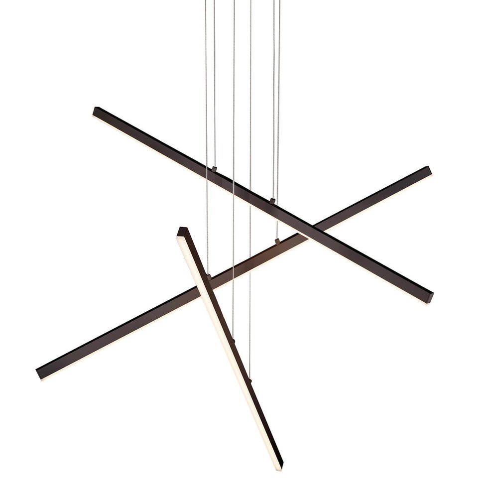 Kuzco Vega MP10303-BK Multi Pendant, UL Listed, Black