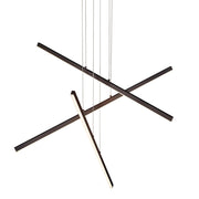 Kuzco Vega MP10303-BK Multi Pendant, UL Listed, Black
