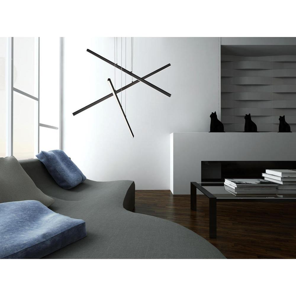 Kuzco Vega MP10303-BK Multi Pendant, UL Listed, Black