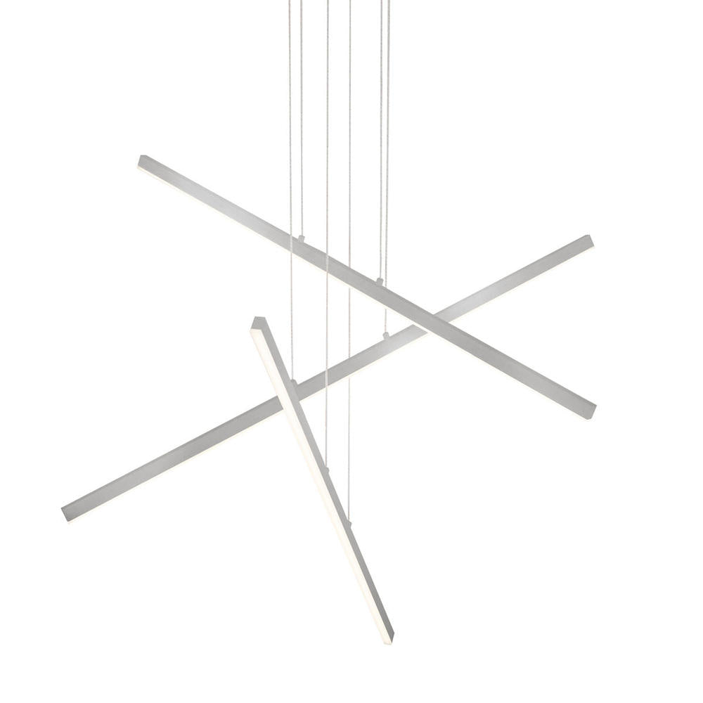 Kuzco Vega MP10303-BN LED Multi Pendant, UL Damp Rated, Brushed Nickel