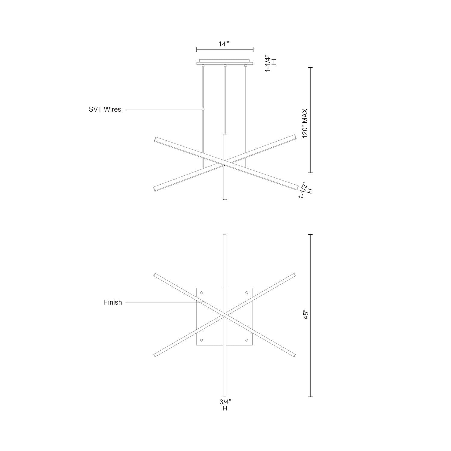 Vega 3 Head Brushed Nickel LED Multi Pendant