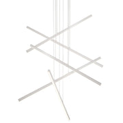 Kuzco Vega MP10305-BN Multi Pendant Light Fixture, UL Damp Rated, Brushed Nickel