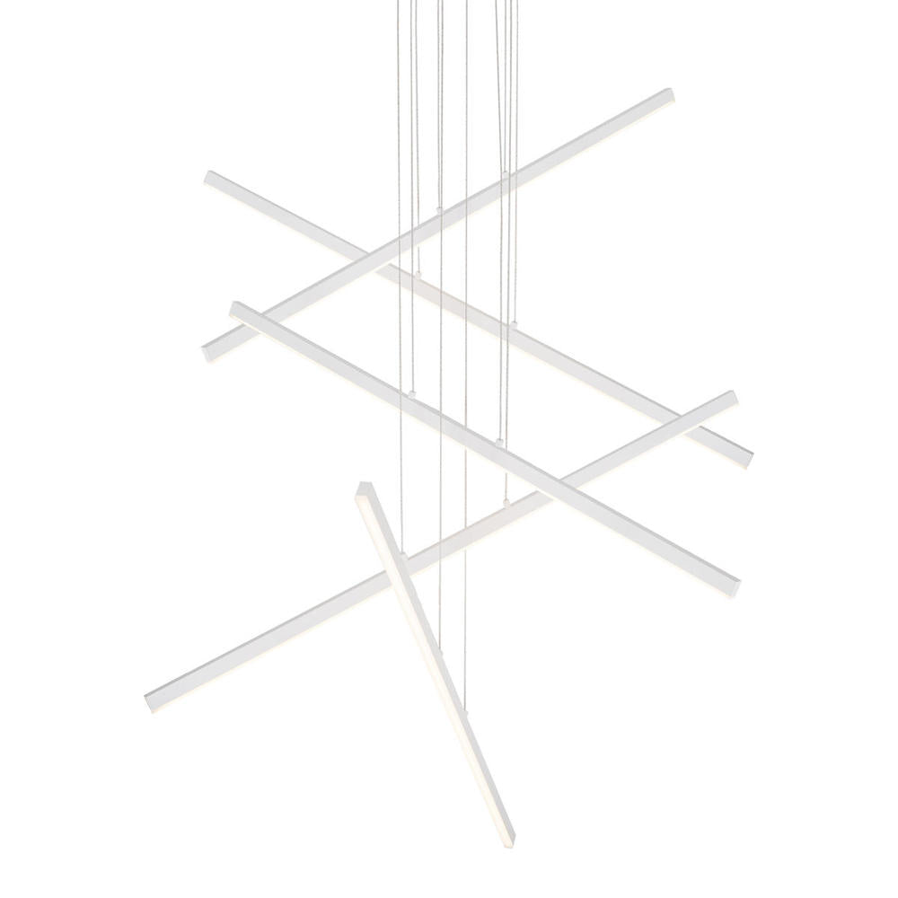 Kuzco Vega MP10305-WH Multi Pendant, 158W, Adjustable Height, White