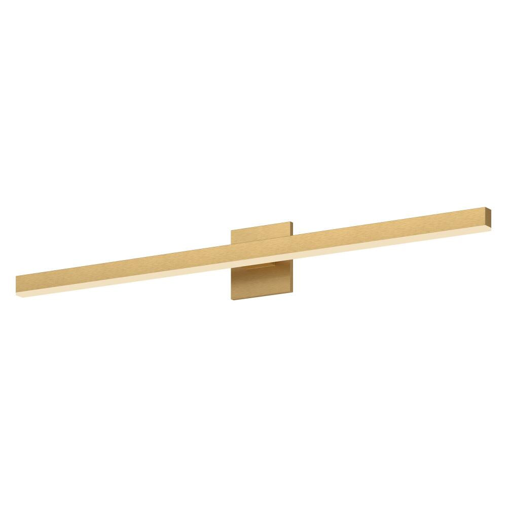 Kuzco Vega VL10337-BG-2700K Vanity Light Fixture, UL Damp Rated, Brushed Gold