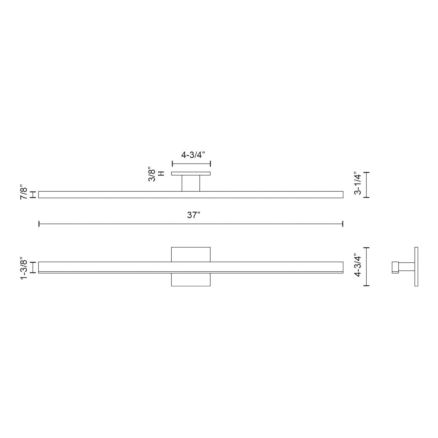 Vega 37-in Brushed Gold LED Vanity (2700K)