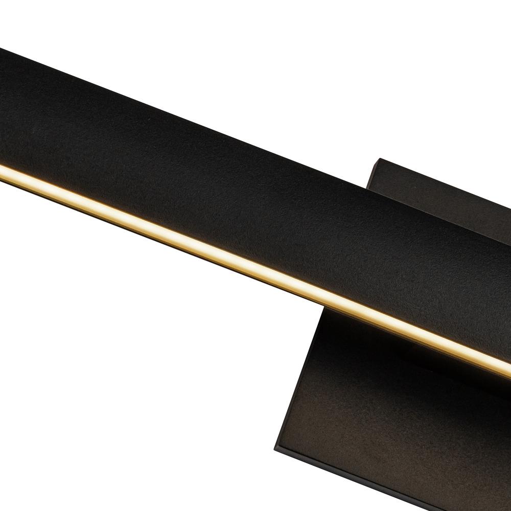 Kuzco Vera VL20323-BK Vanity Light Fixture, UL Damp Rated, Black