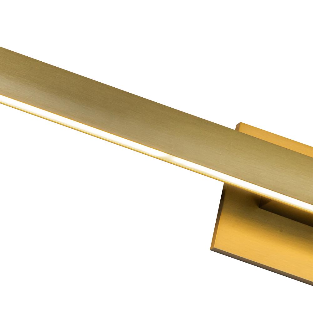 Kuzco Vera VL20338-BG Vanity Light Fixture, UL Damp Rated, Brushed Gold