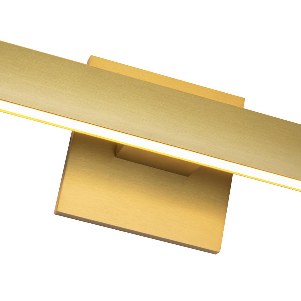 Kuzco Vera VL20353-BG Vanity Light Fixture, UL Damp Rated, Brushed Gold