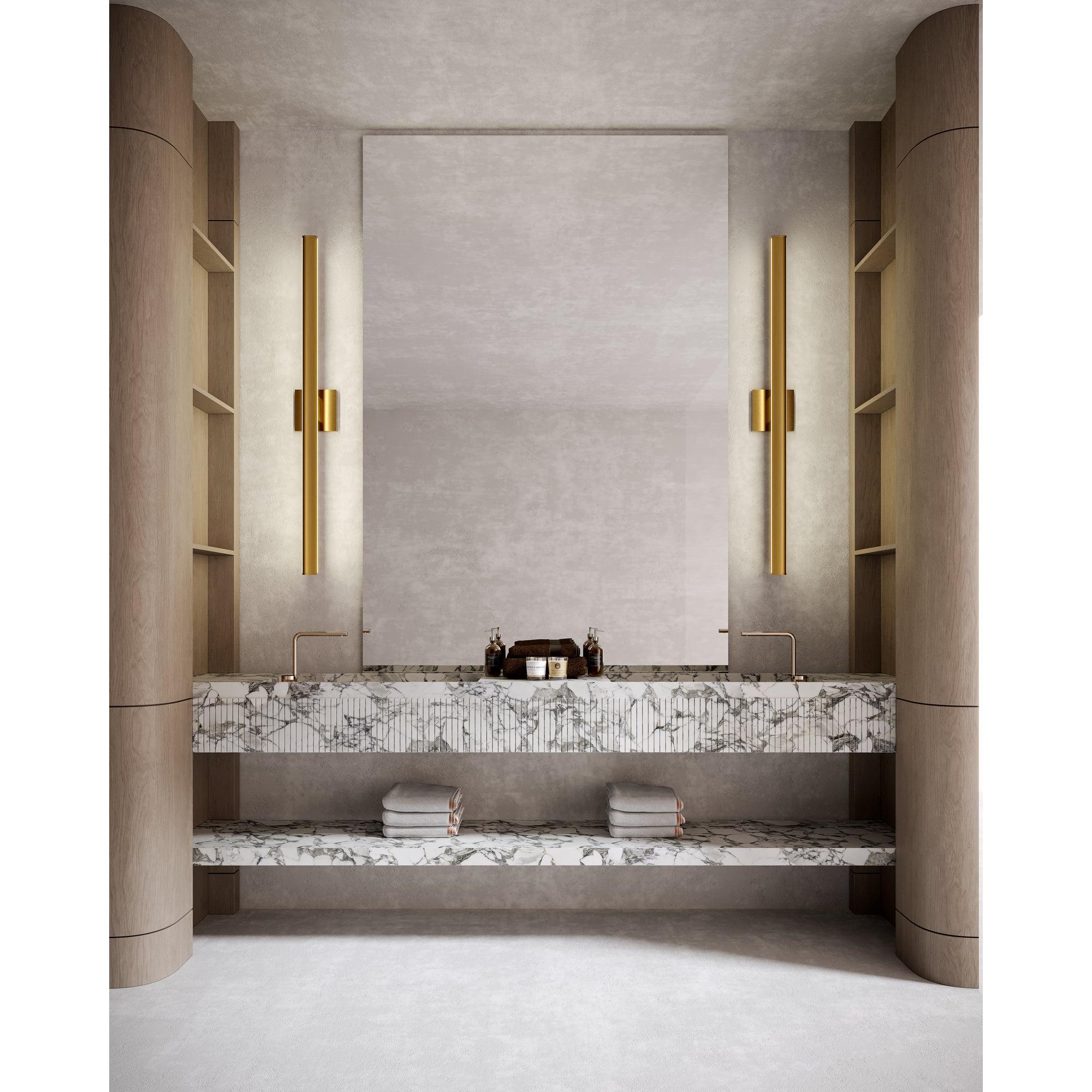 Vera 52-in Brushed Gold LED Vanity Light