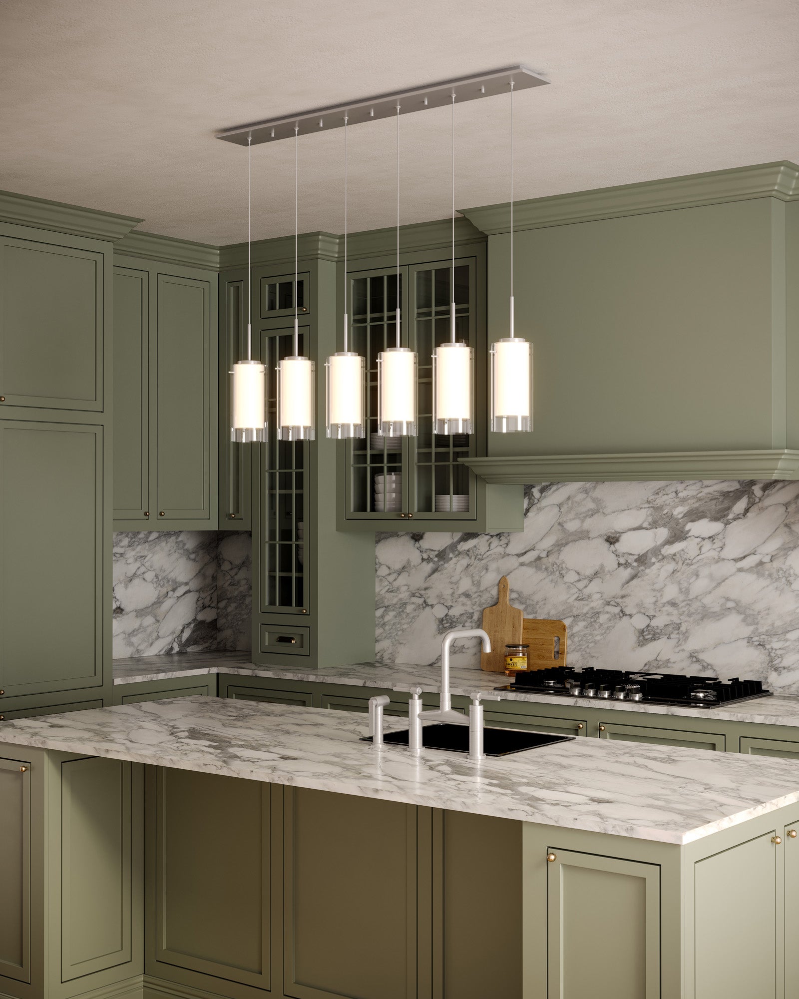 Verona, Multi Pendant, 5.12" – Brushed Nickel – MP41304BN-06