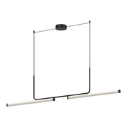 Kuzco Vesper LP73073-BK Linear Pendant, UL Damp Rated, Black