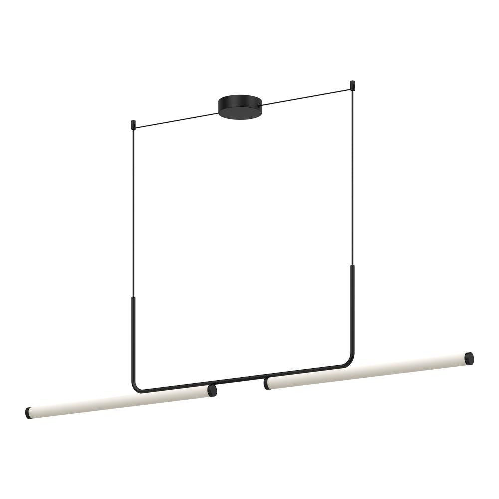 Kuzco Vesper LP73073-BK Linear Pendant, UL Damp Rated, Black