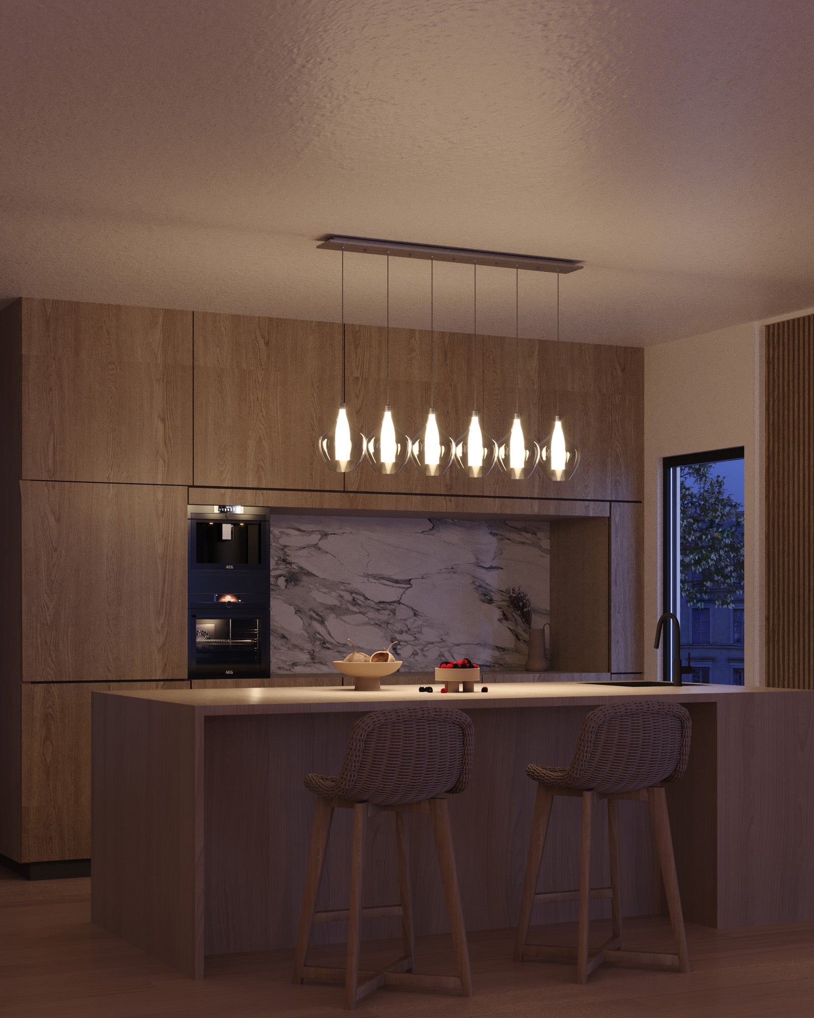 Victoria, Multi Pendant, 7" – Chrome – MP3007CH-06