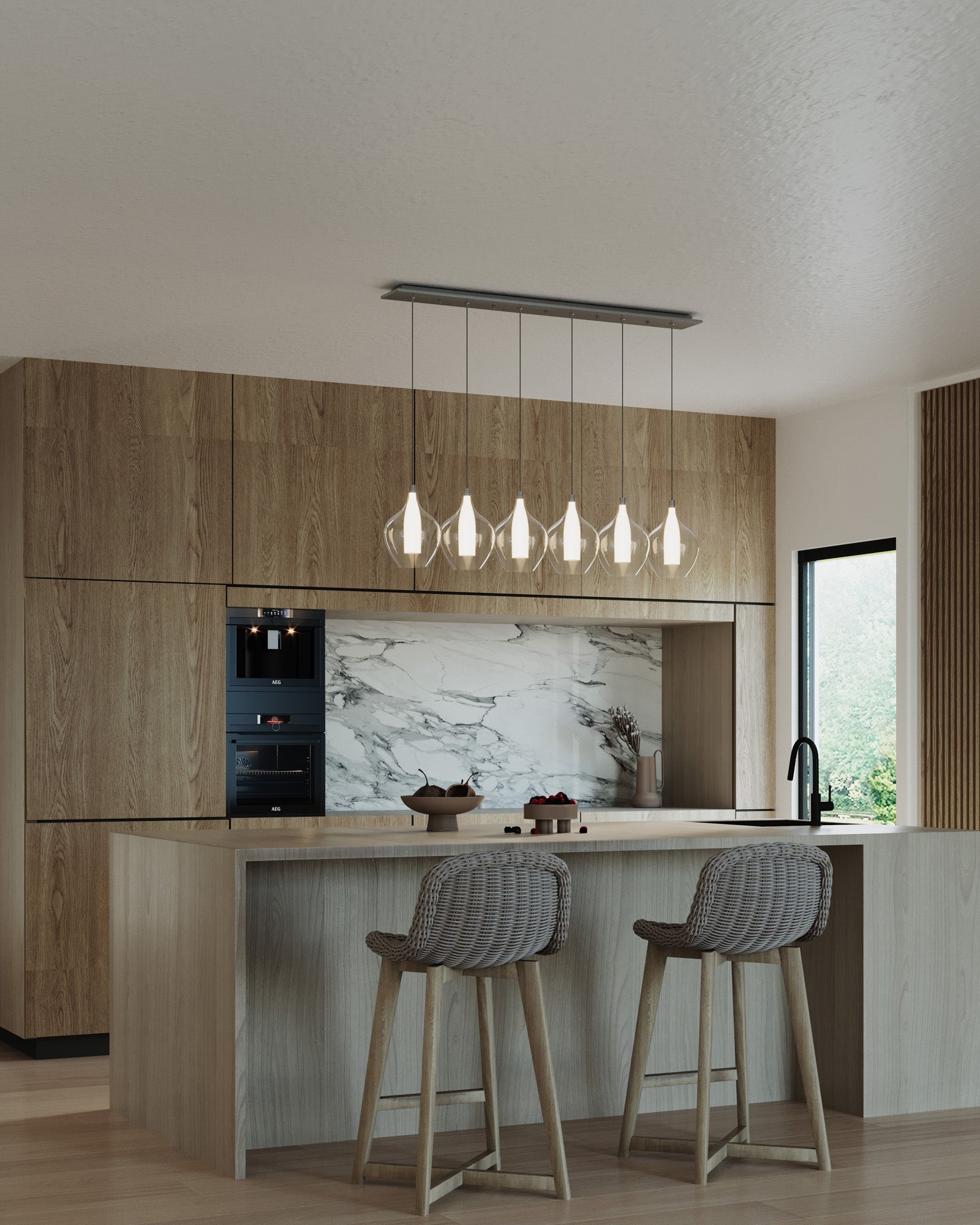 Victoria, Multi Pendant, 7" – Chrome – MP3007CH-06