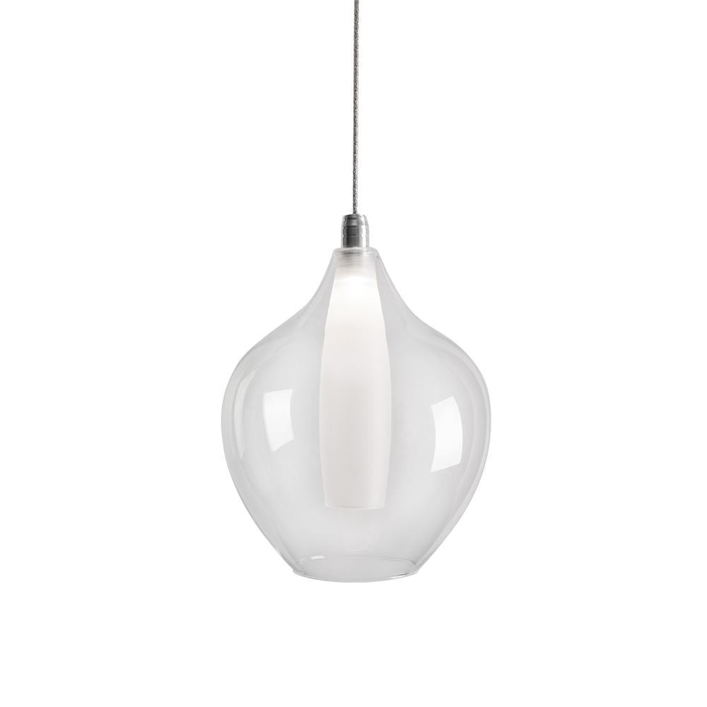 Kuzco Victoria PD3007 Pendant Light Fixture, UL Damp Rated, Chrome